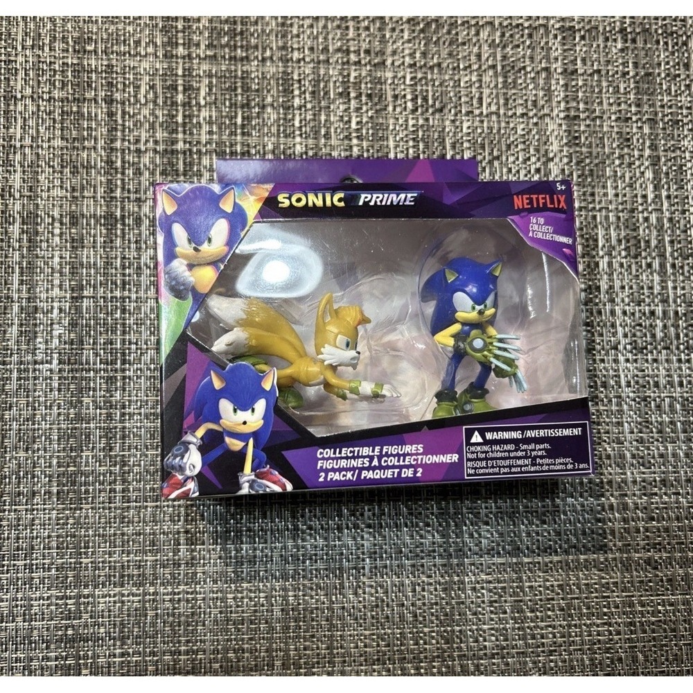 Sonic Prime 2 pc Collectible Figures Sonic the‎ Hedgehog Sega Netflix Wildbrain